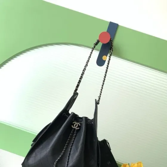 Chanel 25 Bag Black Hobo