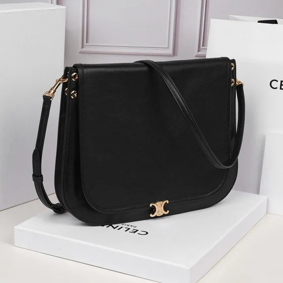 Celine Triomphe Negro Bolso bandolera