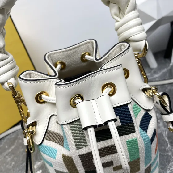 Fendi Mon Tresor White Multicolor Top Handle