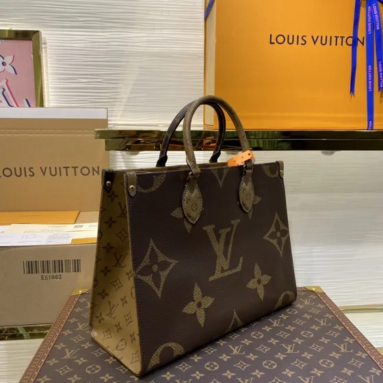 Louis Vuitton Onthego Brown Tote Bag