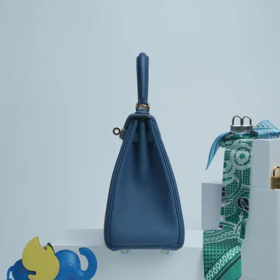 Hermes Kelly Mavi Üst sap
