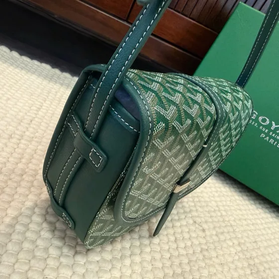 Goyard Belvedere Groen Crossbody