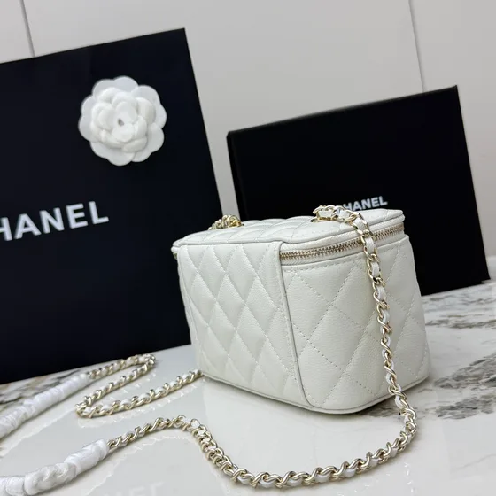 Chanel Vanity Case Hvid Vanity