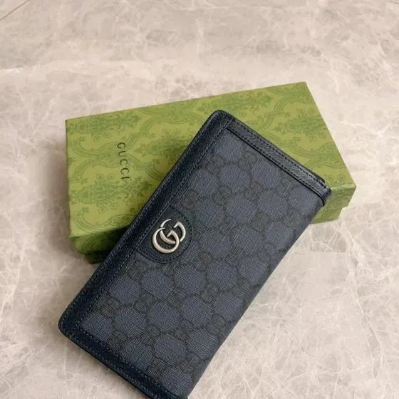 Gucci Gg Marmont Long Wallet Black Wallet