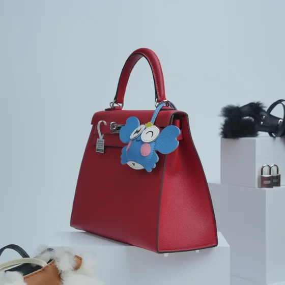 Hermes Kelly Rood Bovenhandgreep