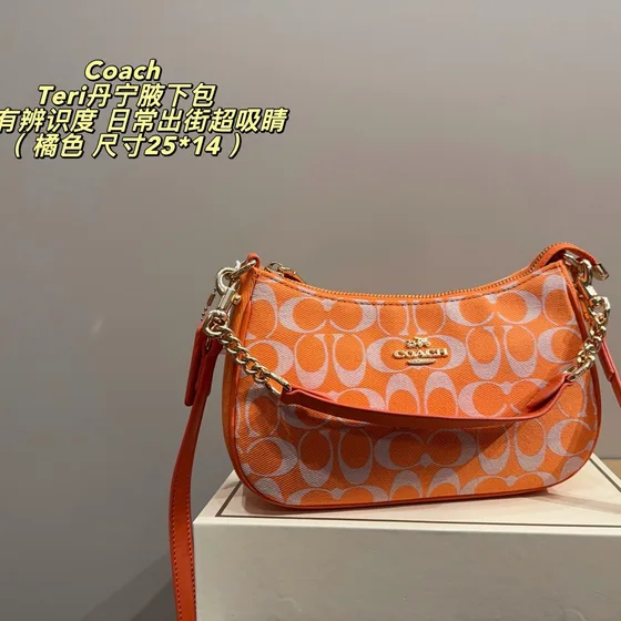 Coach Teri สีดำ 25*14cm Shoulder Bag