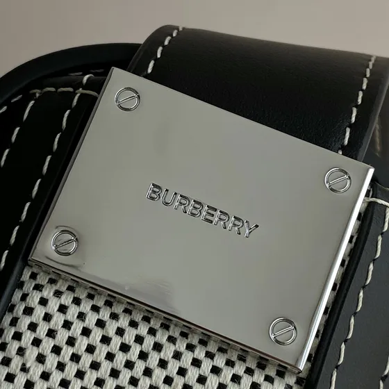 Burberry Black White Shoulder Bag