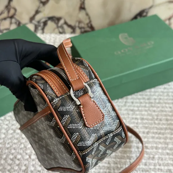 Goyard Cap-Vert Pm Bag Nero/Marrone Crossbody