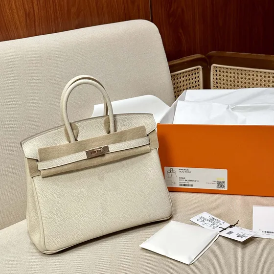 Hermes Birkin White Top Handle