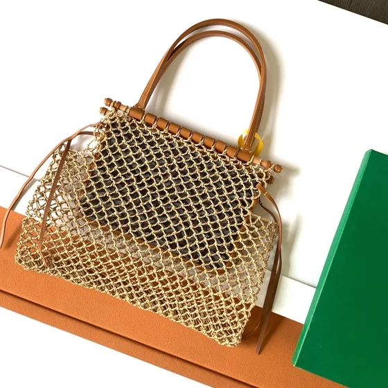 Goyard Aligre Net Bag Beige Brown Tote Bag