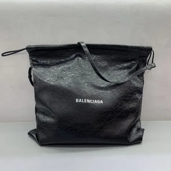 Balenciaga Crush Shopper Tote Bag Black Tote Bag