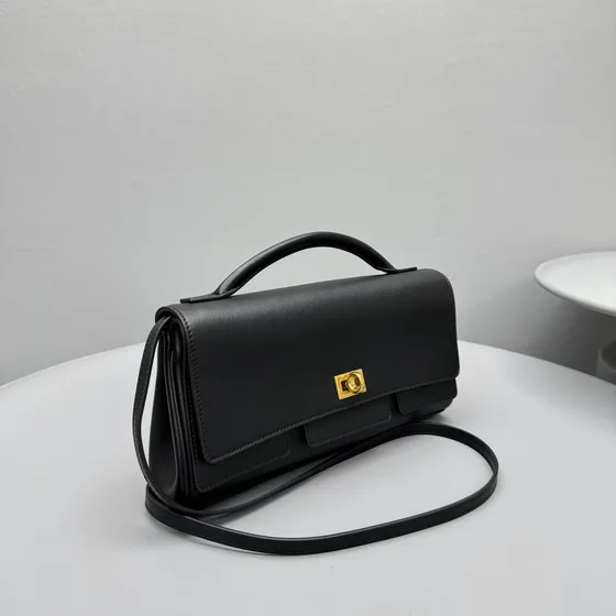Balenciaga Ghost Belted Top Handle Bag Black Top Handle