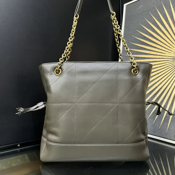 YSL Jamie Shopping Tote สีเทา 29cm Tote Bag
