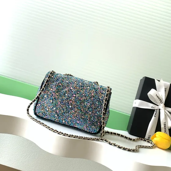 Chanel Classic Flap Multicolorido Bolsa de aba