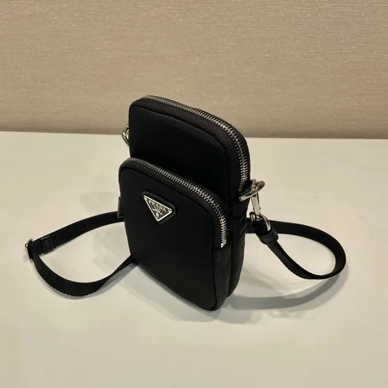 Prada Re-Nylon Mini Crossbody Bag Black Crossbody