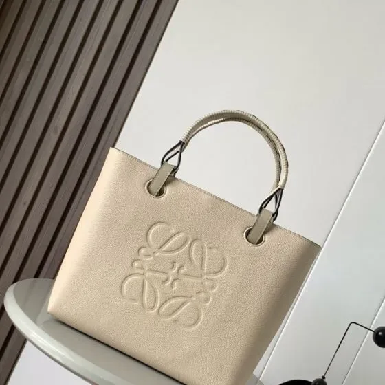 Loewe Anagram Tote Bag Light Beige Top Handle