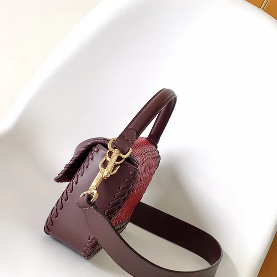 Fendi Baguette Burgund/Rot Schultertasche