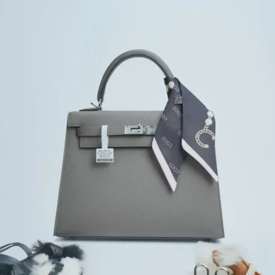 Hermes Kelly Gray Top Handle
