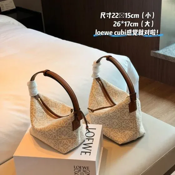 Loewe Cubi Beige Brown 22 15cm Small 26 1 Hobo