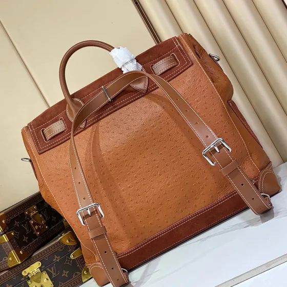 Louis Vuitton Shopper Tote Mm Coklat Top Handle
