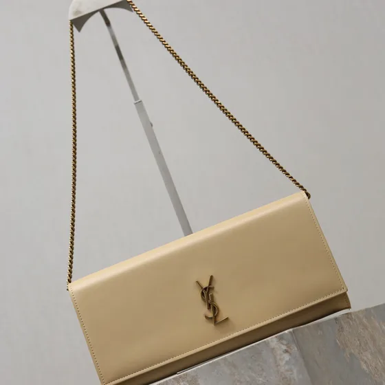 YSL Cassandre Cüzdan On Chain Bej Woc