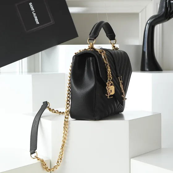 YSL Envelope Anse supérieure Bag Noir Anse supérieure
