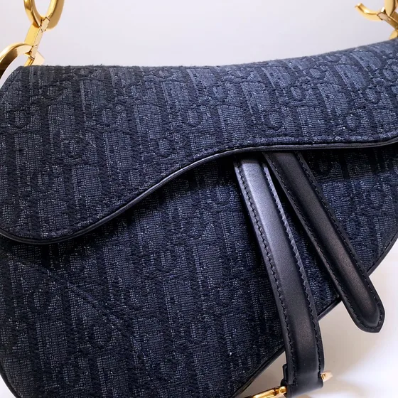 Dior Saddle Bag Zwart Schoudertas