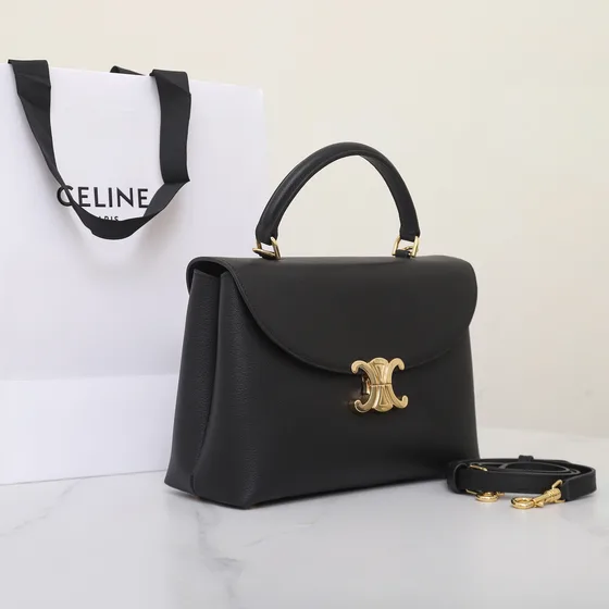 Celine Triomphe Sort Tophåndtak