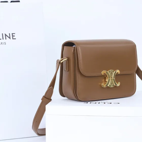 Celine Triomphe Nâu Flap Bag