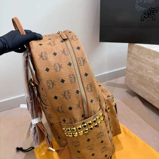MCM Stark Rygsæk Cognac Rygsæk