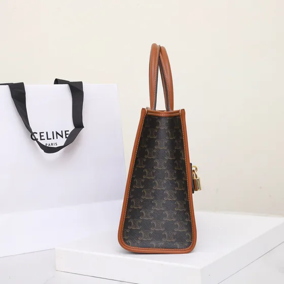 Celine Horizontal Cabas Brun Shoppertasketur