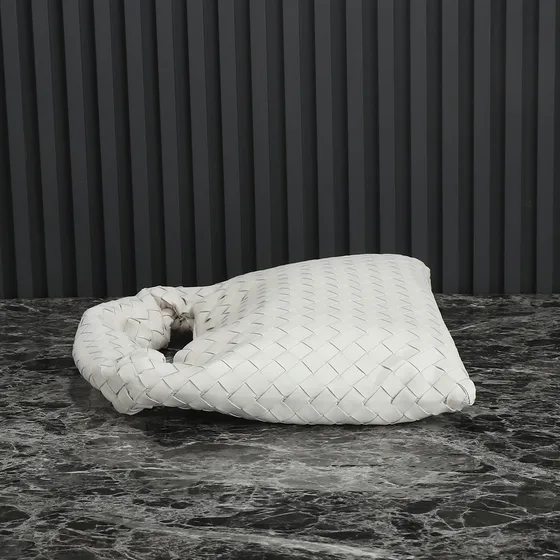 Bottega Veneta Small Hop Skuldertaske Hvid Hobo