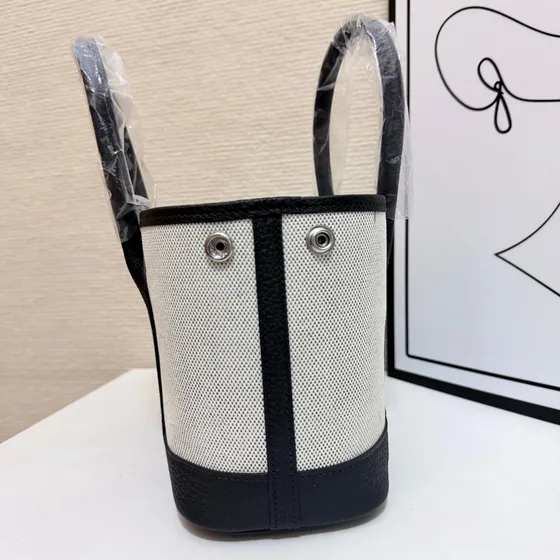 Hermes Garden Party Gray/Negro Bolso tote