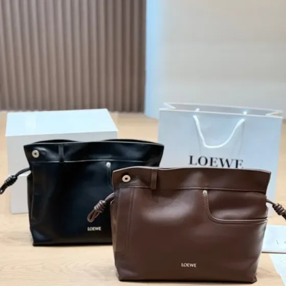 Loewe Flamenco Clutch Brown Shoulder Bag