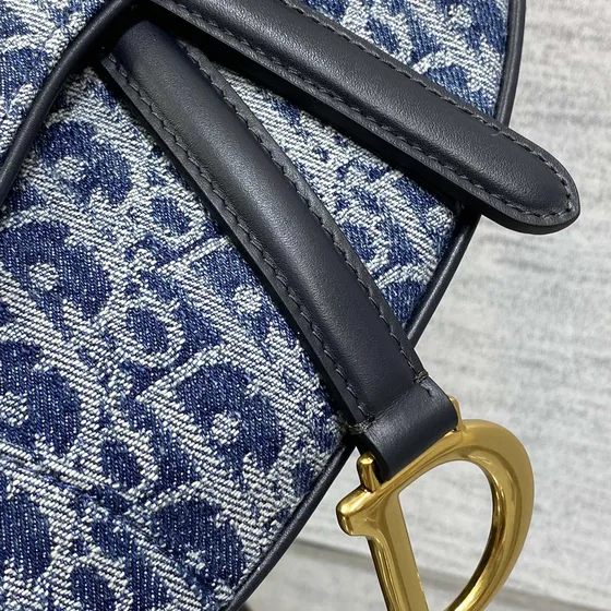 Dior Saddle Bag Azul-marinho Azul Bolsa de ombro