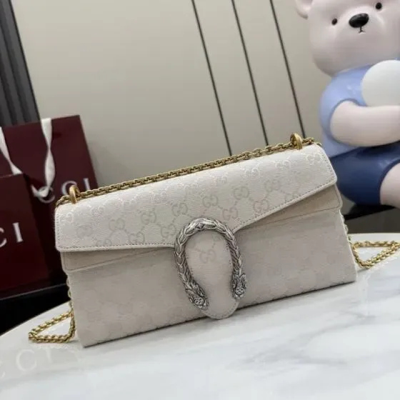 Gucci Dionysus Gg Chain Wallet Off White Woc