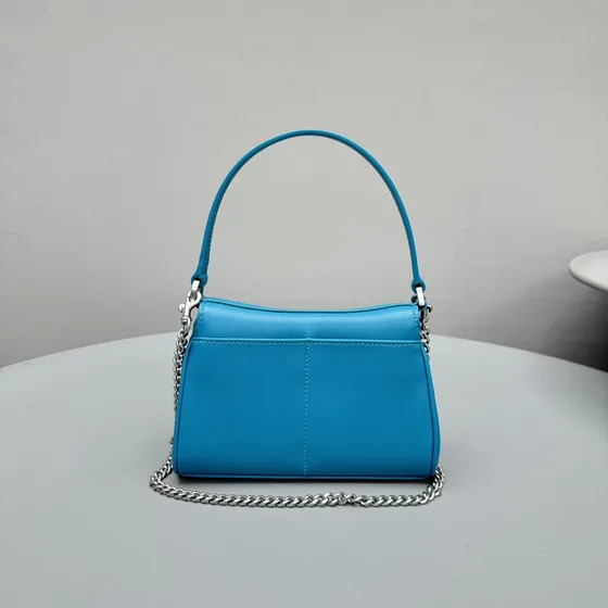 Balenciaga Rodeo Mini Chain Skuldertaske Blå Skuldertaske