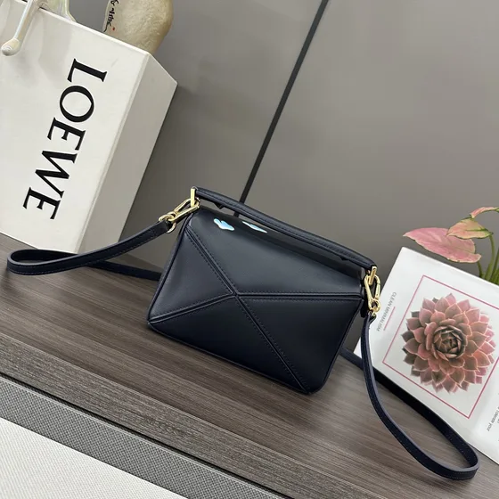 Loewe Puzzle Bag Negro Asa superior
