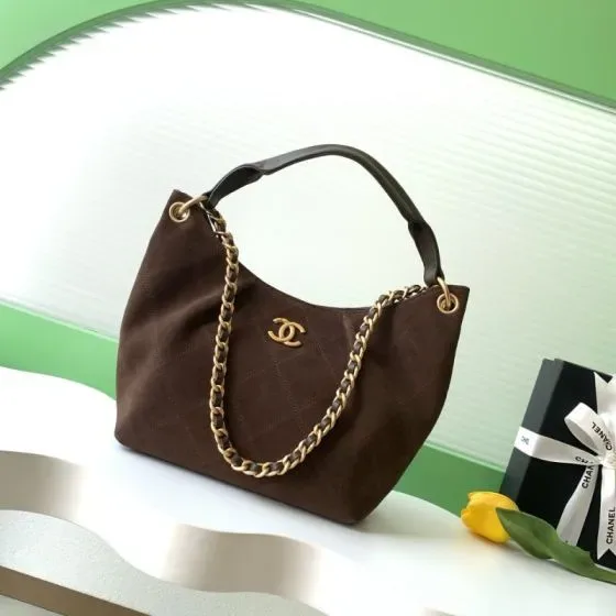 Chanel Hobo Bag Brown Hobo