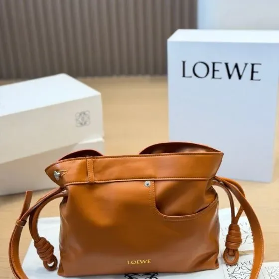 Loewe Flamenco Clutch Brown Shoulder Bag