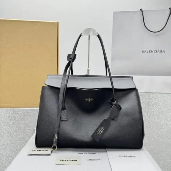 Balenciaga Carrie Bowling Bag Black Shoulder Bag