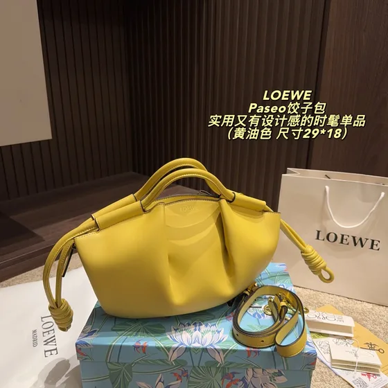 Loewe Paseo أسود 29*18cm Top Handle