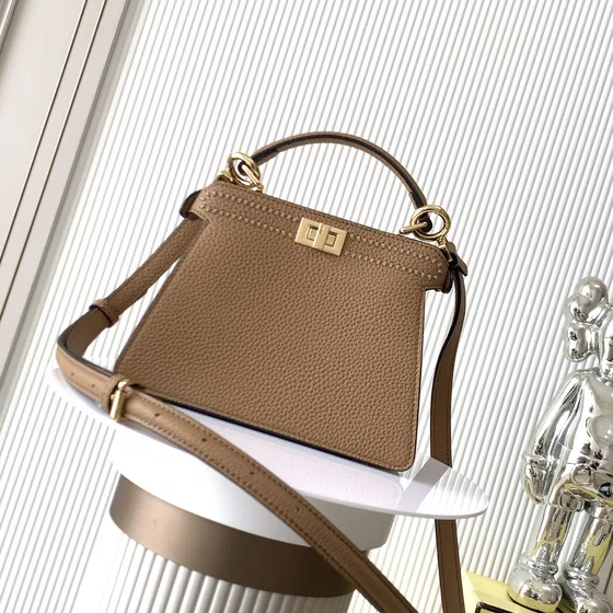 Fendi Peekaboo Brown Top Handle