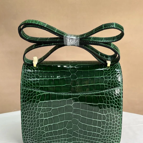 Hermes Constance Dark Green Shoulder Bag