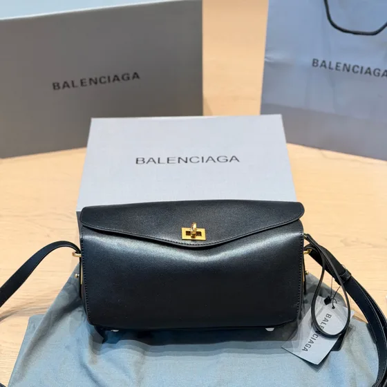 Balenciaga Rodeo Messenger Bag Black Crossbody