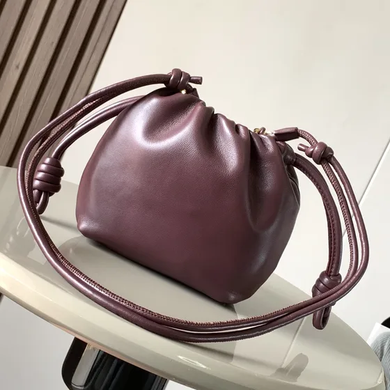 Loewe Flamenco Purse Bordô Bolsa de ombro