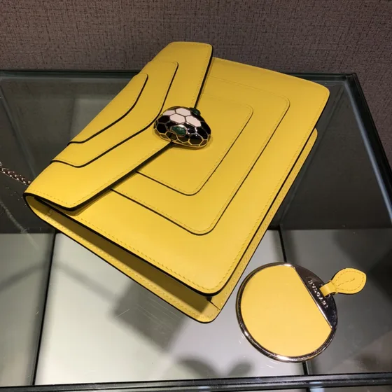 Bvlgari Serpenti Forever Crossbody çanta Sarı Crossbody