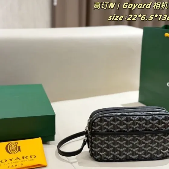 Goyard Cap-Vert Camera Bag Black 22 6 5 13cm Crossbody