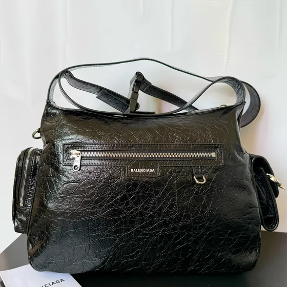 Balenciaga Superbusy Large Shoulder Bag Black Shoulder Bag