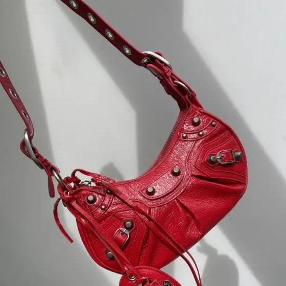 Balenciaga Le Cagole Shoulder Bag Red Shoulder Bag